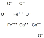 Calcium iron(III) oxide 结构式