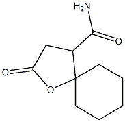 2-Oxo-1-oxaspiro[4.5]decane-4-carboxamide 结构式