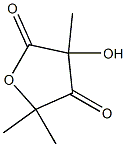 3,5-Dihydro-3-hydroxy-3,5,5-trimethylfuran-2,4-dione 结构式