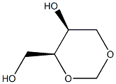 (4S,5S)-4-Hydroxymethyl-1,3-dioxan-5-ol 结构式