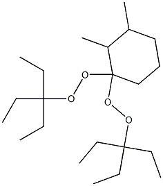 2,3-Dimethyl-1,1-bis(1,1-diethylpropylperoxy)cyclohexane 结构式