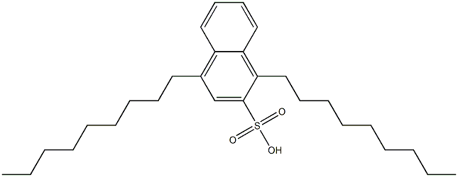 1,4-Dinonyl-2-naphthalenesulfonic acid 结构式
