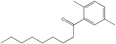 1-(2,5-Dimethylphenyl)nonane-1-one 结构式