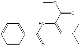 2-Benzoylamino-3-(dimethylamino)acrylic acid methyl ester 结构式