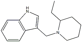 3-(2-Ethylpiperidinomethyl)-1H-indole 结构式