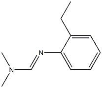 N1,N1-Dimethyl-N2-(o-ethylphenyl)formamidine 结构式