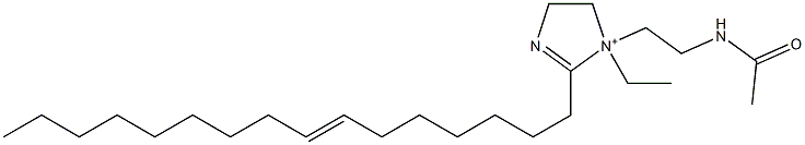 1-[2-(Acetylamino)ethyl]-1-ethyl-2-(7-hexadecenyl)-2-imidazoline-1-ium 结构式