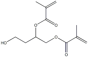 1,2,4-Butanetriol 1,2-bismethacrylate 结构式