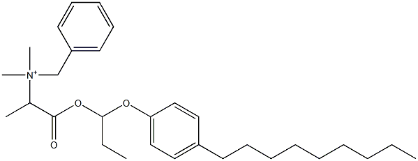 N,N-Dimethyl-N-benzyl-N-[1-[[1-(4-nonylphenyloxy)propyl]oxycarbonyl]ethyl]aminium 结构式