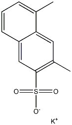 3,5-Dimethyl-2-naphthalenesulfonic acid potassium salt 结构式