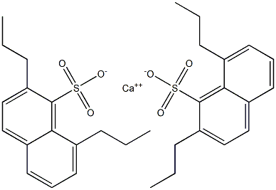 Bis(2,8-dipropyl-1-naphthalenesulfonic acid)calcium salt 结构式