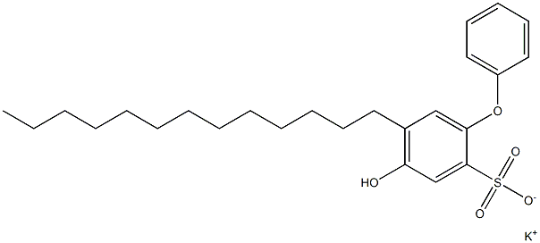 4-Hydroxy-5-tridecyl[oxybisbenzene]-2-sulfonic acid potassium salt 结构式