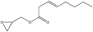 3-Octenoic acid (oxiran-2-yl)methyl ester 结构式