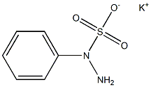 1-Phenylhydrazine-1-sulfonic acid potassium salt 结构式