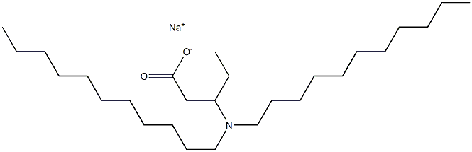 3-(Diundecylamino)valeric acid sodium salt 结构式