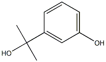 m-(1-Hydroxy-1-methylethyl)phenol 结构式