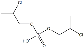 Phosphoric acid hydrogen bis(2-chloropropyl) ester 结构式