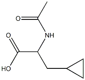 2-(Acetylamino)-3-cyclopropylpropanoic acid 结构式