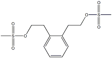 Bis(methanesulfonic acid)1,2-phenylenebis(ethylene) ester 结构式