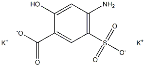 4-Amino-5-sulfosalicylic acid dipotassium salt 结构式