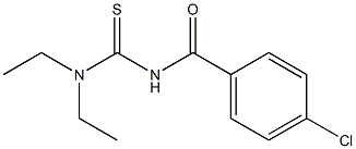 1,1-Diethyl-3-(4-chlorobenzoyl)thiourea 结构式