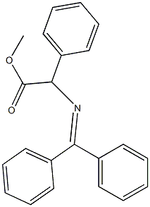 2-Phenyl-2-[(diphenylmethylene)amino]acetic acid methyl ester 结构式