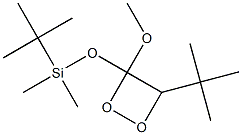 3-(tert-Butyldimethylsilyloxy)-3-methoxy-4-tert-butyl-1,2-dioxetane 结构式