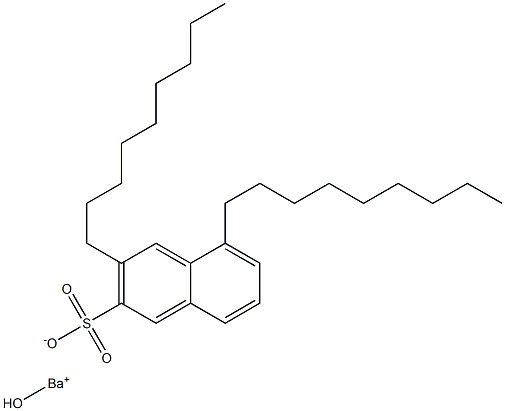 3,5-Dinonyl-2-naphthalenesulfonic acid hydroxybarium salt 结构式