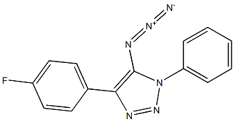 5-Azido-4-(4-fluorophenyl)-1-phenyl-1H-1,2,3-triazole 结构式