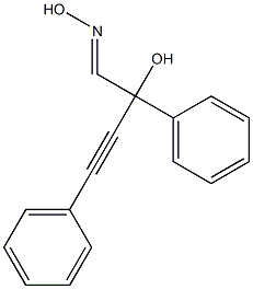 2,4-Diphenyl-2-hydroxy-3-butynal oxime 结构式
