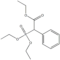 Phenyl(diethoxyphosphinyl)acetic acid ethyl ester 结构式