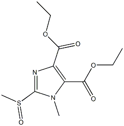 2-(Methylsulfinyl)-1-methyl-1H-imidazole-4,5-dicarboxylic acid diethyl ester 结构式