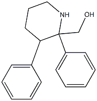 2,3-Diphenylpiperidine-2-methanol 结构式