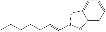 2-[(E)-1-Heptenyl]-1,3,2-benzodioxaborole 结构式