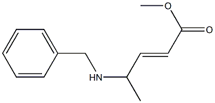 4-(Benzylamino)-2-pentenoic acid methyl ester 结构式