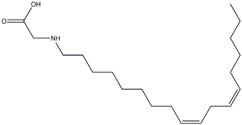 N-[(9Z,12Z)-Octadeca-9,12-dienyl]glycine 结构式