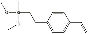 1-[2-[Dimethoxy(methyl)silyl]ethyl]-4-vinylbenzene 结构式