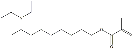 Methacrylic acid 8-(diethylamino)decyl ester 结构式