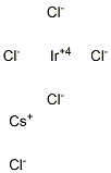 Cesium iridium(IV) chloride 结构式