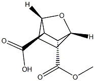 [1R,2R,3R,4S]-2-(Methoxycarbonyl)-7-oxabicyclo[2.2.1]heptane-3-carboxylic acid 结构式