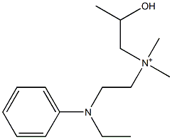 N-[2-(Ethylphenylamino)ethyl]-2-hydroxy-N,N-dimethyl-1-propanaminium 结构式