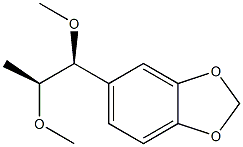5-[(1S,2S)-1,2-Dimethoxypropyl]-1,3-benzodioxole 结构式