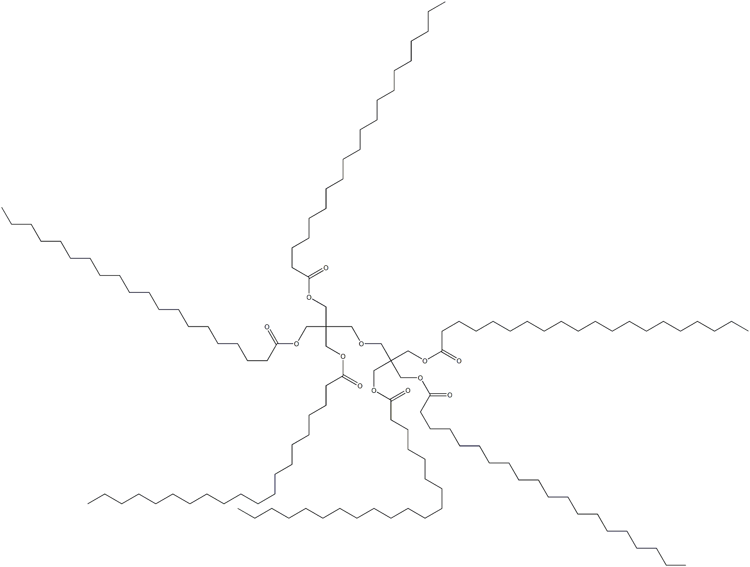 2,2'-[Oxybis(methylene)]bis[2-[(1-oxoicosyloxy)methyl]-1,3-propanediol diicosanoate] 结构式