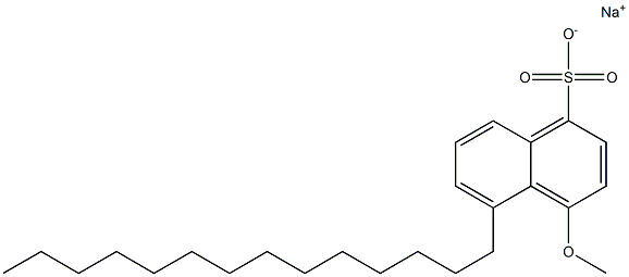 4-Methoxy-5-tetradecyl-1-naphthalenesulfonic acid sodium salt 结构式