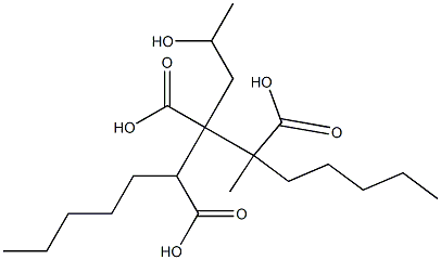 Butane-1,2,3-tricarboxylic acid 2-(2-hydroxypropyl)1,3-dipentyl ester 结构式