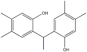 2,2'-(1,1-Ethanediyl)bis(4,5-dimethylphenol) 结构式