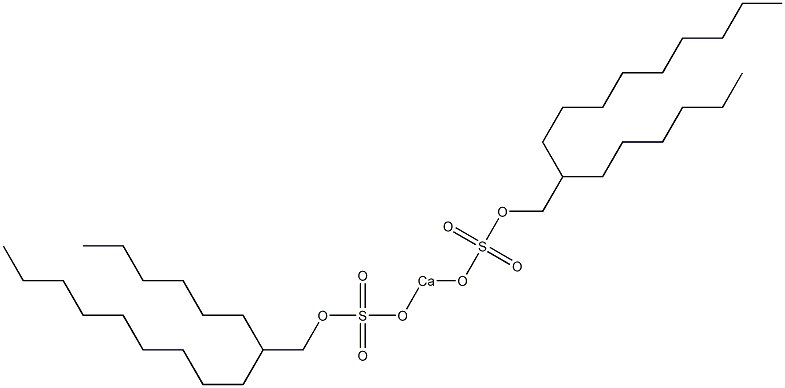 Bis(2-hexylundecyloxysulfonyloxy)calcium 结构式