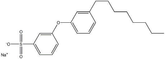 3-(3-Octylphenoxy)benzenesulfonic acid sodium salt 结构式