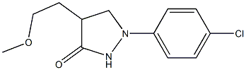 4-(2-Methoxyethyl)-1-(4-chlorophenyl)pyrazolidin-3-one 结构式