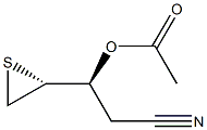 (3S,4R)-3-Acetoxy-4,5-epithiopentanenitrile 结构式